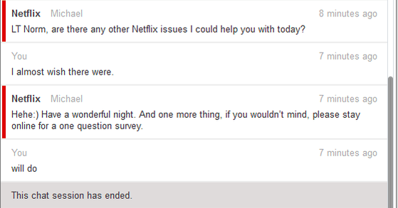 "Netflix Conversation #3"